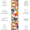 SAFAVIEH Washable Rug Outdoor Cabana Collection – 4’5″ x 6’5″, Ivory & Orange, Non-Shedding & Easy to Clean, Ideal for Patio, Backyard, Mudroom (CBN308A)(Ivory/Orange)