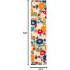 SAFAVIEH Washable Rug Outdoor Cabana Collection – 4’5″ x 6’5″, Ivory & Orange, Non-Shedding & Easy to Clean, Ideal for Patio, Backyard, Mudroom (CBN308A)(Ivory/Orange)