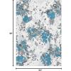 SAFAVIEH Washable Rug Outdoor Cabana Collection – 8′ x 10′, Beige & Blue, Non-Shedding & Easy to Clean, Ideal for Patio, Backyard, Mudroom (CBN674B)(Beige/Blue)