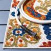 SAFAVIEH Washable Rug Outdoor Cabana Collection – 8′ x 10′, Cream & Navy, Non-Shedding & Easy to Clean, Ideal for Patio, Backyard, Mudroom (CBN887A)(Cream/Navy)