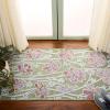 SAFAVIEH Washable Rug Outdoor Cabana Collection – 8′ x 10′, Green & Pink, Non-Shedding & Easy to Clean, Ideal for Patio, Backyard, Mudroom (CBN486Y)(Green/Pink)