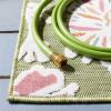 SAFAVIEH Washable Rug Outdoor Cabana Collection – 8′ x 10′, Green & Pink, Non-Shedding & Easy to Clean, Ideal for Patio, Backyard, Mudroom (CBN486Y)(Green/Pink)