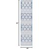 SAFAVIEH Washable Rug Outdoor Cabana Collection – 8′ x 10′, Grey & Ivory, Non-Shedding & Easy to Clean, Ideal for Patio, Backyard, Mudroom (CBN333F)(Grey/Blue)