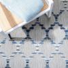 SAFAVIEH Washable Rug Outdoor Cabana Collection – 8′ x 10′, Grey & Ivory, Non-Shedding & Easy to Clean, Ideal for Patio, Backyard, Mudroom (CBN333F)(Grey/Blue)