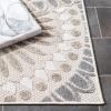SAFAVIEH Washable Rug Outdoor Cabana Collection – 8′ x 10′, Grey & Ivory, Non-Shedding & Easy to Clean, Ideal for Patio, Backyard, Mudroom (CBN382F)(Grey/Ivory)