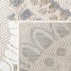 SAFAVIEH Washable Rug Outdoor Cabana Collection – 8′ x 10′, Grey & Ivory, Non-Shedding & Easy to Clean, Ideal for Patio, Backyard, Mudroom (CBN382F)(Grey/Ivory)
