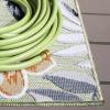 SAFAVIEH Washable Rug Outdoor Cabana Collection – 9′ x 12′, Blue & Grey, Non-Shedding & Easy to Clean, Ideal for Patio, Backyard, Mudroom (CBN405M)(Olive/Grey)