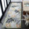 SAFAVIEH Washable Rug Outdoor Cabana Collection – 9′ x 12′, Blue & Grey, Non-Shedding & Easy to Clean, Ideal for Patio, Backyard, Mudroom (CBN405M)(Olive/Grey)