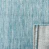 SAFAVIEH Washable Rug Outdoor Courtyard Collection – 10′ x 14′, Grey, Non-Shedding & Easy Cleaning, Ideal for Patio, Backyard, Mudroom (CY8520-36811)(Aqua)