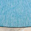 SAFAVIEH Washable Rug Outdoor Courtyard Collection – 10′ x 14′, Grey, Non-Shedding & Easy Cleaning, Ideal for Patio, Backyard, Mudroom (CY8520-36811)(Aqua/Aqua)