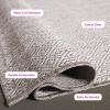 SAFAVIEH Washable Rug Outdoor Courtyard Collection – 10′ x 14′, Grey, Non-Shedding & Easy Cleaning, Ideal for Patio, Backyard, Mudroom (CY8520-36811)(Beige)