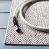 SAFAVIEH Washable Rug Outdoor Courtyard Collection – 10′ x 14′, Grey, Non-Shedding & Easy Cleaning, Ideal for Patio, Backyard, Mudroom (CY8520-36811)(Beige)