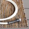 SAFAVIEH Washable Rug Outdoor Courtyard Collection – 10′ x 14′, Grey, Non-Shedding & Easy Cleaning, Ideal for Patio, Backyard, Mudroom (CY8520-36811)(Dark Grey/Rust)
