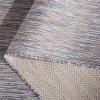 SAFAVIEH Washable Rug Outdoor Courtyard Collection – 10′ x 14′, Grey, Non-Shedding & Easy Cleaning, Ideal for Patio, Backyard, Mudroom (CY8520-36811)(Ivory Blue/Beige)