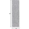 SAFAVIEH Washable Rug Outdoor Courtyard Collection – 10′ x 14′, Grey, Non-Shedding & Easy Cleaning, Ideal for Patio, Backyard, Mudroom (CY8520-36811)(Ivory Blue/Beige)