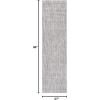 SAFAVIEH Washable Rug Outdoor Courtyard Collection – 10′ x 14′, Grey, Non-Shedding & Easy Cleaning, Ideal for Patio, Backyard, Mudroom (CY8520-36811)(Light Grey/Dark Grey)