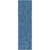 SAFAVIEH Washable Rug Outdoor Courtyard Collection – 10′ x 14′, Grey, Non-Shedding & Easy Cleaning, Ideal for Patio, Backyard, Mudroom (CY8520-36811)(Navy/Navy)