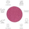 SAFAVIEH Washable Rug Outdoor Courtyard Collection – 10′ x 14′, Grey, Non-Shedding & Easy Cleaning, Ideal for Patio, Backyard, Mudroom (CY8520-36811)(Red/Pink)