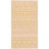 SAFAVIEH Washable Rug Outdoor Courtyard Collection – 5’3″ x 7’7″, Black & Grey, Non-Shedding & Easy Cleaning, Ideal for Patio, Backyard, Mudroom (CY8196-37612)(Beige/Gold)