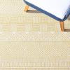 SAFAVIEH Washable Rug Outdoor Courtyard Collection – 5’3″ x 7’7″, Black & Grey, Non-Shedding & Easy Cleaning, Ideal for Patio, Backyard, Mudroom (CY8196-37612)(Beige/Gold)