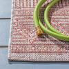 SAFAVIEH Washable Rug Outdoor Courtyard Collection – 5’3″ x 7’7″, Black & Grey, Non-Shedding & Easy Cleaning, Ideal for Patio, Backyard, Mudroom (CY8196-37612)(Beige/Rust)