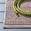 SAFAVIEH Washable Rug Outdoor Courtyard Collection – 5’3″ x 7’7″, Black & Grey, Non-Shedding & Easy Cleaning, Ideal for Patio, Backyard, Mudroom (CY8196-37612)(Grey/Brown)