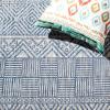 SAFAVIEH Washable Rug Outdoor Courtyard Collection – 5’3″ x 7’7″, Black & Grey, Non-Shedding & Easy Cleaning, Ideal for Patio, Backyard, Mudroom (CY8196-37612)(Grey/Navy)