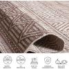 SAFAVIEH Washable Rug Outdoor Courtyard Collection – 5’3″ x 7’7″, Black & Grey, Non-Shedding & Easy Cleaning, Ideal for Patio, Backyard, Mudroom (CY8196-37612)(Grey/Brown)