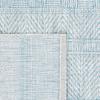 SAFAVIEH Washable Rug Outdoor Courtyard Collection – 5’3″ x 7’7″, Black & Grey, Non-Shedding & Easy Cleaning, Ideal for Patio, Backyard, Mudroom (CY8196-37612)(Light Grey/Aqua)