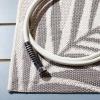 SAFAVIEH Washable Rug Outdoor Courtyard Collection – 5’5″ x 7’7″, Ivory & Pink, Non-Shedding & Easy Cleaning, Ideal for Patio, Backyard, Mudroom (CY8837-56212)(Ivory/Pink)