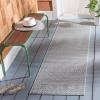 SAFAVIEH Washable Rug Outdoor Courtyard Collection – 8′ x 10′, Beige & Red, Non-Shedding & Easy Cleaning, Ideal for Patio, Backyard, Mudroom, DIning Space (CY6235-23812)(Brown/Grey)