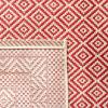 SAFAVIEH Washable Rug Outdoor Courtyard Collection – 8′ x 10′, Beige & Red, Non-Shedding & Easy Cleaning, Ideal for Patio, Backyard, Mudroom, DIning Space (CY6235-23812)(Beige/Red)