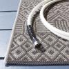 SAFAVIEH Washable Rug Outdoor Courtyard Collection – 8′ x 10′, Beige & Red, Non-Shedding & Easy Cleaning, Ideal for Patio, Backyard, Mudroom, DIning Space (CY6235-23812)(Brown/Grey)