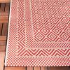 SAFAVIEH Washable Rug Outdoor Courtyard Collection – 8′ x 10′, Beige & Red, Non-Shedding & Easy Cleaning, Ideal for Patio, Backyard, Mudroom, DIning Space (CY6235-23812)(Beige/Red)