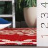 SAFAVIEH Washable Rug Outdoor Courtyard Collection – 8′ x 10′, Black & Beige, Non-Shedding & Easy Cleaning, Ideal for Patio, Backyard, Mudroom (CYS6008-256)(Red/Beige)