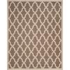 SAFAVIEH Washable Rug Outdoor Courtyard Collection – 8′ x 10′, Dark Beige & Beige, Non-Shedding & Easy Cleaning, Ideal for Patio, Backyard, Mudroom (CYS2652-079)