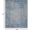 SAFAVIEH Washable Rug Outdoor Courtyard Collection – 8′ x 10′, Navy & Grey, Non-Shedding & Easy Cleaning, Ideal for Patio, Backyard, Mudroom (CYS8671-368)