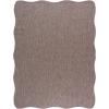 SAFAVIEH Washable Rug Outdoor Courtyard Collection – 8′ x 10′ Scallop, Natural & Black, Non-Shedding & Easy Cleaning, Ideal for Patio, Backyard, Mudroom (CY8521-37312)