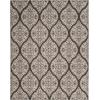 SAFAVIEH Washable Rug Outdoor Courtyard Collection – 8′ x 10′, Stone & Grey, Non-Shedding & Easy Cleaning, Ideal for Patio, Backyard, Mudroom (CYS8726-366)