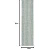 SAFAVIEH Washable Rug Outdoor Courtyard Collection – 8′ x 11′, Light Grey & Blue, Non-Shedding & Easy Cleaning, Ideal for Patio, Backyard, Mudroom (CY8736-36812)(Light Grey/Aqua)