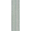 SAFAVIEH Washable Rug Outdoor Courtyard Collection – 8′ x 11′, Light Grey & Blue, Non-Shedding & Easy Cleaning, Ideal for Patio, Backyard, Mudroom (CY8736-36812)(Light Grey/Aqua)