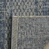 SAFAVIEH Washable Rug Outdoor Courtyard Collection – 8′ x 11′, Light Grey & Blue, Non-Shedding & Easy Cleaning, Ideal for Patio, Backyard, Mudroom (CY8736-36812)(Light Grey / Blue)