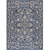 SAFAVIEH Washable Rug Outdoor Courtyard Collection – 8′ x 11′, Navy & Beige, Non-Shedding & Easy to Clean, Ideal for Patio, Backyard, Deck, Outdoor Dining, Poolside (CY6596-25821)(Navy/Beige)