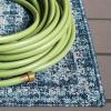 SAFAVIEH Washable Rug Outdoor Courtyard Collection – 8′ x 11′, Navy & Grey, Non-Shedding & Easy to Clean, Ideal for Patio, Backyard, Deck, Outdoor Dining, Poolside (CY8334-35821)(Navy/Grey)
