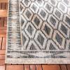 SAFAVIEH Washable Rug Outdoor Courtyard Collection – 9′ x 12′, Navy & Grey, Non-Shedding & Easy Cleaning, Ideal for Patio, Backyard, Mudroom (CY8531-36821)(Black/Natural)
