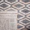 SAFAVIEH Washable Rug Outdoor Courtyard Collection – 9′ x 12′, Navy & Grey, Non-Shedding & Easy Cleaning, Ideal for Patio, Backyard, Mudroom (CY8531-36821)(Black/Natural)