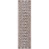 SAFAVIEH Washable Rug Outdoor Courtyard Collection – 9′ x 12′, Navy & Grey, Non-Shedding & Easy Cleaning, Ideal for Patio, Backyard, Mudroom (CY8531-36821)(Black/Natural)