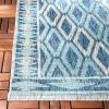 SAFAVIEH Washable Rug Outdoor Courtyard Collection – 9′ x 12′, Navy & Grey, Non-Shedding & Easy Cleaning, Ideal for Patio, Backyard, Mudroom (CY8531-36821)(Navy/Aqua)