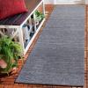 SAFAVIEH Washable Rug Outdoor Micro-Loop Collection – 5′ x 8′, Dark Grey, Handmade, Non-Shedding & Easy to Clean, Ideal for Patio, Backyard, Mudroom (OMP101G)(Dark Grey)