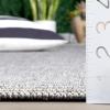 SAFAVIEH Washable Rug Outdoor Sisal All-Weather Collection – 8′ x 10′, Natural, Non-Shedding & Easy to Clean, Ideal for Patio, Backyard, Mudroom (SAW642B)(Grey)
